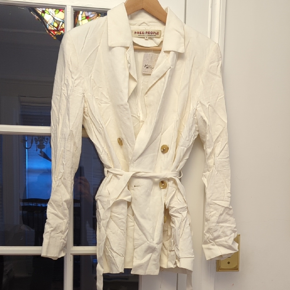 NWT Free People Olivia Belted Blazer Size XS